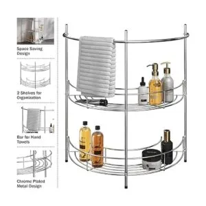 Lavish Home Organizador de fregadero con pedestal