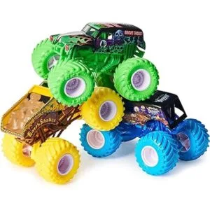 Monster Jam Paquete de 3 vehículos fundidos a escala_3