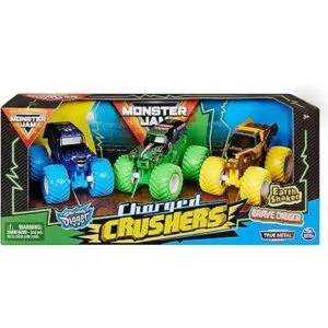 Monster Jam Paquete de 3 vehículos fundidos a escala_2