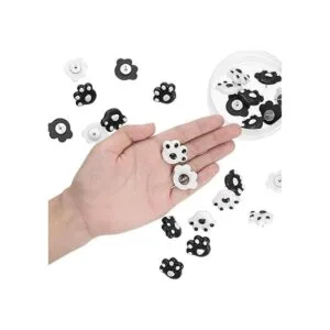 25 unidades de alfileres con diseño de huella de animal_5