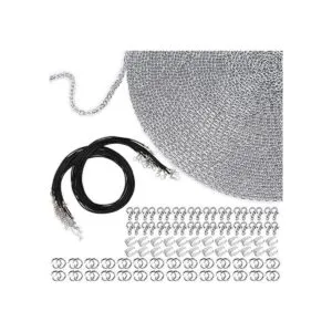 EuTengHao Collar de cadena de joyería de 40 pies con 100