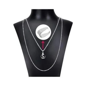 EuTengHao Collar de cadena de joyería de 40 pies con 100