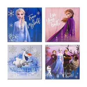 Disney Frozen Juego de 2 4 lienzos LED para pared cada_1