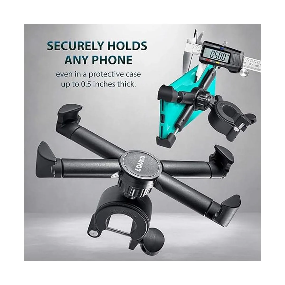 Soporte de teléfono para motocicleta bicicleta y scooter_2