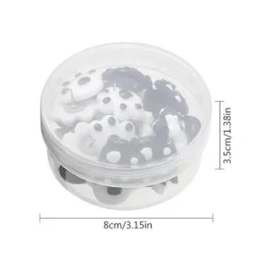 25 unidades de alfileres con diseño de huella de animal_4