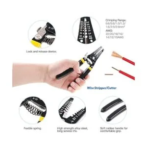 Glarks Alicates profesionales de trinquete autoajustables