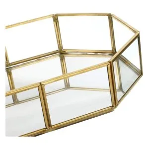 Hipiwe Bandeja de tocador de cristal para espejo bandeja