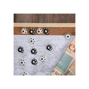 25 unidades de alfileres con diseño de huella de animal_2