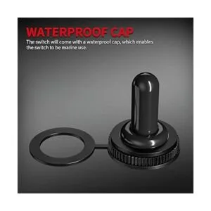 DaierTek SPST Interruptor de palanca impermeable 12 V_3