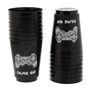 Tazas de fiesta de videojuegos para cumpleaños de niños