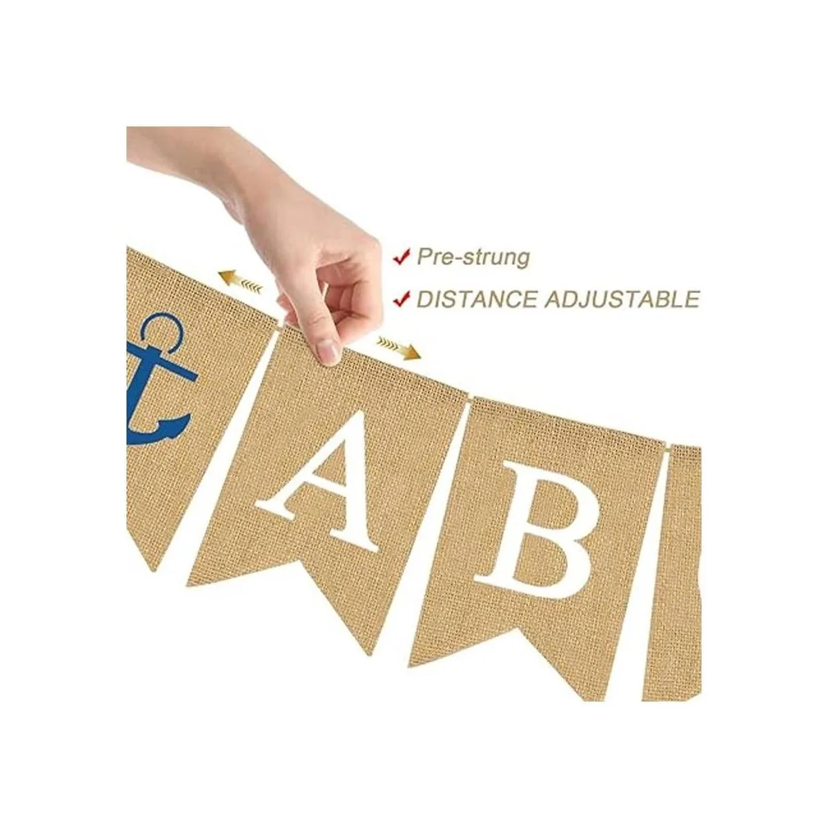 Rainlemon Bandera de yute de bienvenida a bordo de bandera_2