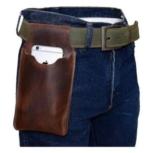 Hide Drink Soporte de cuero para la cintura para_5