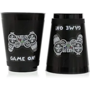 Tazas de fiesta de videojuegos para cumpleaños de niños
