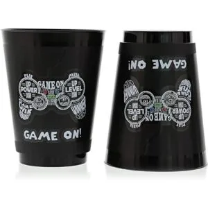 Tazas de fiesta de videojuegos para cumpleaños de niños