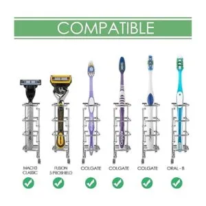 Linkidea Soporte para cepillo de dientes de pared para_2