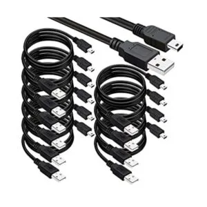 SAITECH IT Paquete de 10 cables USB 2.0 A a Mini de 5_1