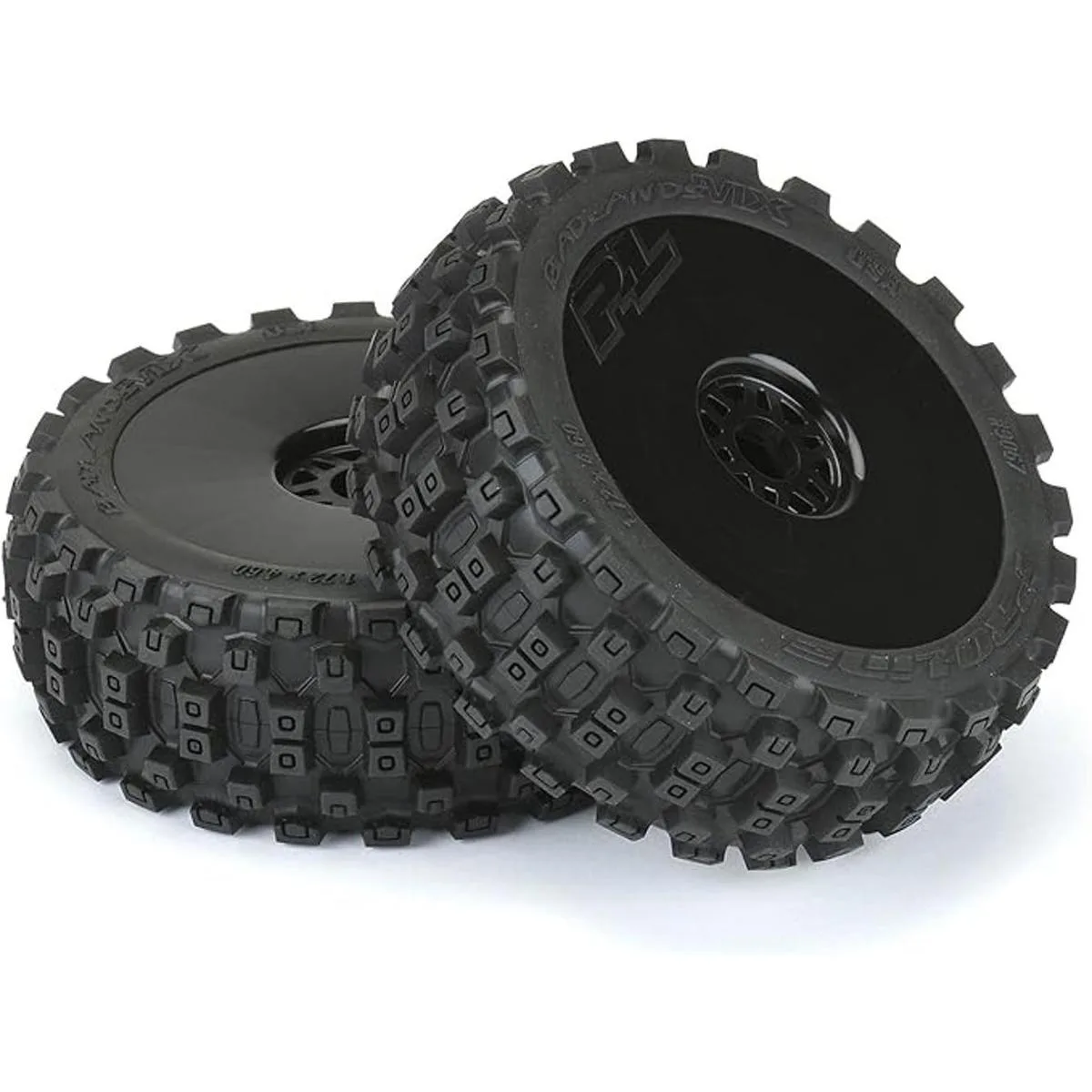 Proline Racing Badlands MX M2 Ruedas negras montadas_3