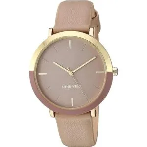 Nine West Reloj de pulsera para mujer BronceadoOro_1