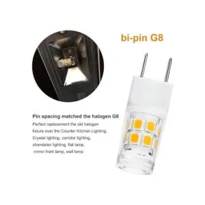 Bombilla de 2 W G8 blanca cálida reemplaza BPXN20 Xenon_3