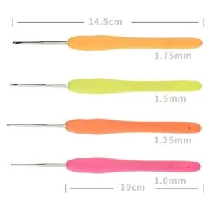 Katech Juego de 4 ganchos de ganchillo 0.039 0.069