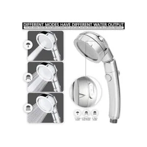 Cabezal de ducha desmontable con manguera de 59 pulgadas