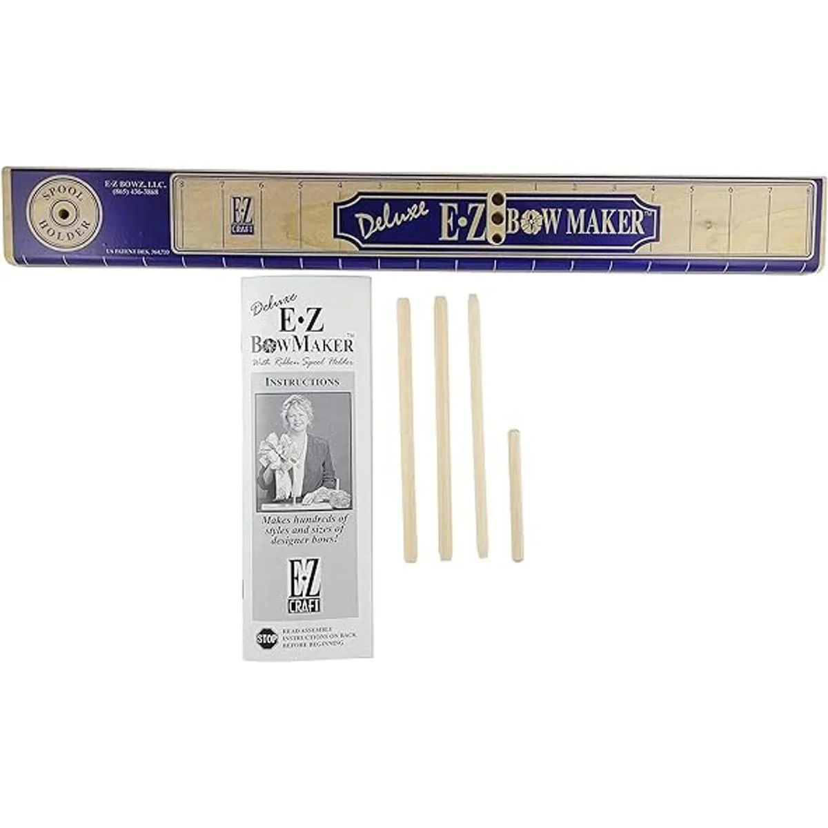 Delux EZ Bowmaker Herramienta para hacer moños Aparato
