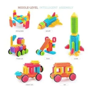 Teytoy Juego de 100 bloques de construcción en forma de_2