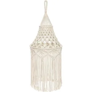 Mkono Lámpara de macramé con diseño bohemio cubierta de_1