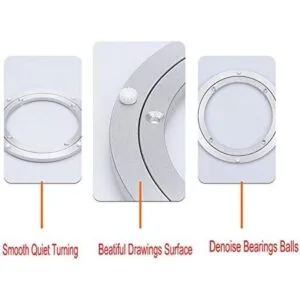 Dailydanny Placa giratoria giratoria de aluminio_4