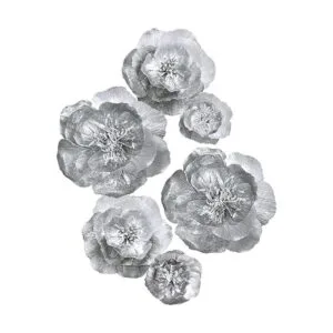 Flores grandes de papel crepé para decoración de pared_1