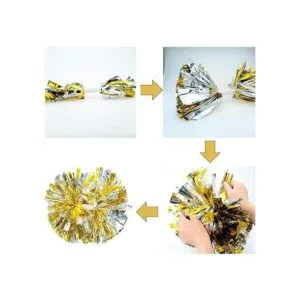 Hooshing Paquete de 2 pompones de animadora con mango_2