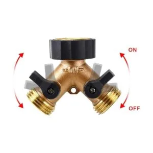 Divisor de manguera de grifo de jardín resistente con