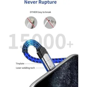 JSAUX MFi cable de carga rápida para iPhone 13 12 11_3