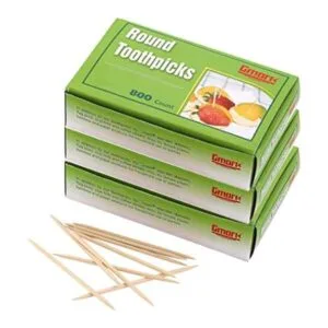Gmark Palillos de dientes redondos de hotel 800 unidades