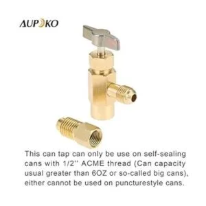 Aupoko R134A Grifo automático con adaptador de tanque_2