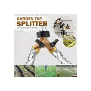 Divisor de manguera de grifo de jardín resistente con