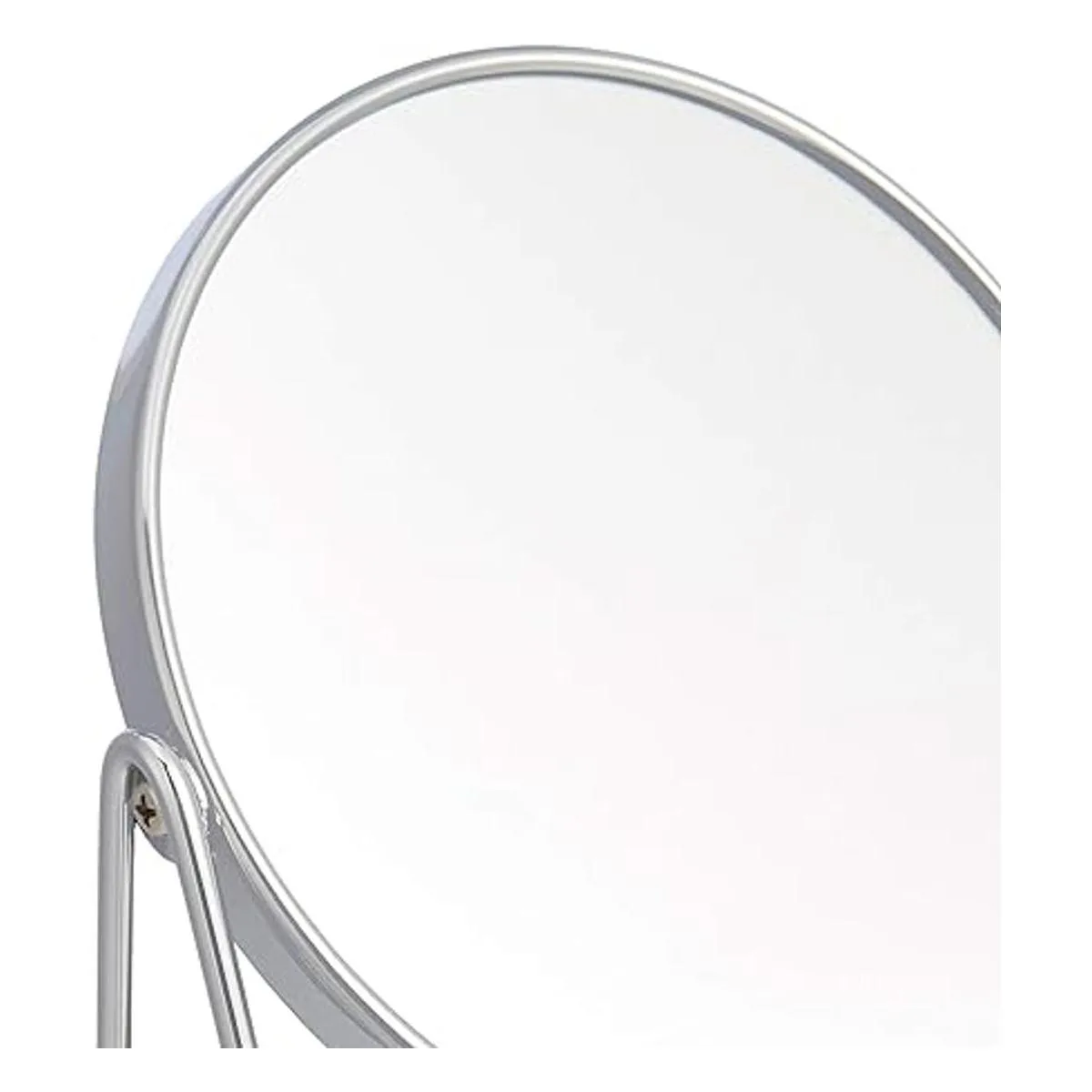 Espejo de tocador con bandeja cuadrada de bambú aumento_2