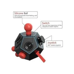 Cubo Fidget de 12 caras juguete Fidget cubo alivio estrés_4