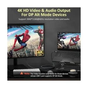 Cable de video USB C a USB C QCEs USB C 3.2 Gen 2 Cable_2