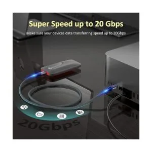 Cable de video USB C a USB C QCEs USB C 3.2 Gen 2 Cable_4