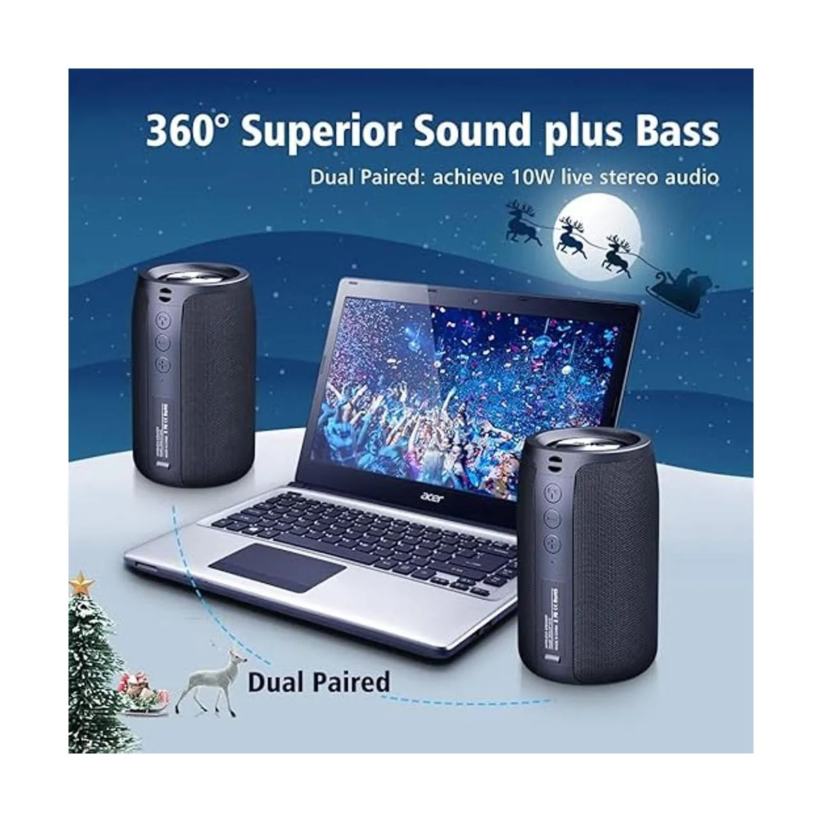 Altavoz Bluetooth portátil altavoz al aire libre mini_3