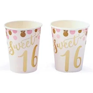 170 Piece Rose Gold Sweet 16 Birthday Decorations for_2