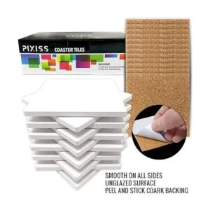 Paquete de 100 azulejos de cerámica para manualidades_2