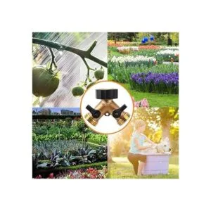 Divisor de manguera de grifo de jardín resistente con