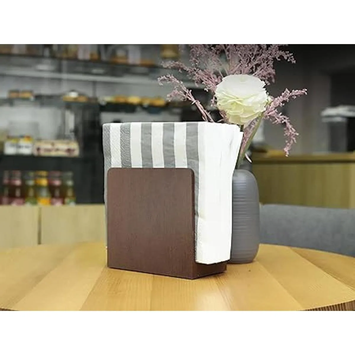 Servilletero de madera servilletero para mesa soporte de_2