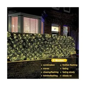 Cadena de luces solares de jardín para exteriores color