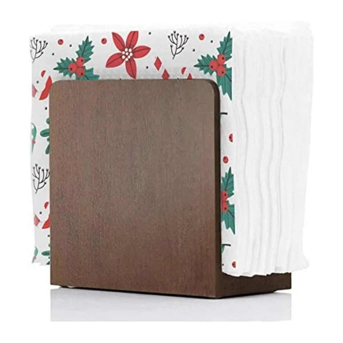 Servilletero de madera servilletero para mesa soporte de_1