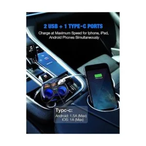 Cargador de automóvil 150 W 2 enchufes divisor de_4