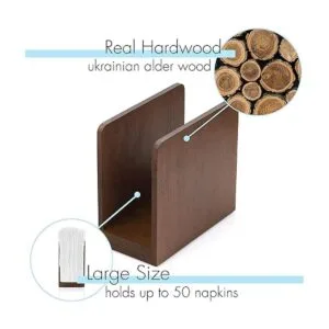 Servilletero de madera servilletero para mesa soporte de_5