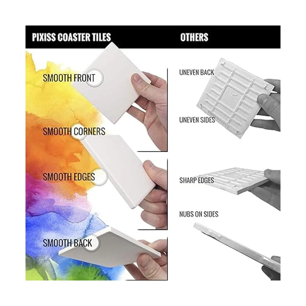 Paquete de 100 azulejos de cerámica para manualidades_5